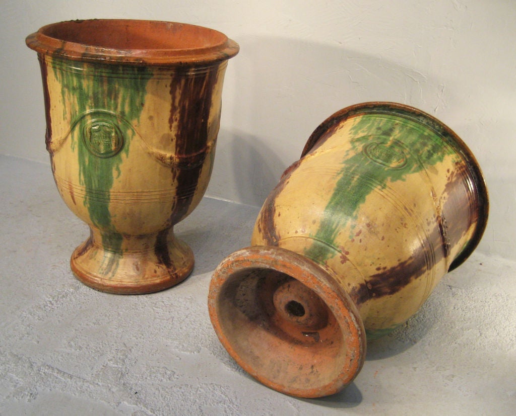 20th Century Pair of Large French Provencal Planters