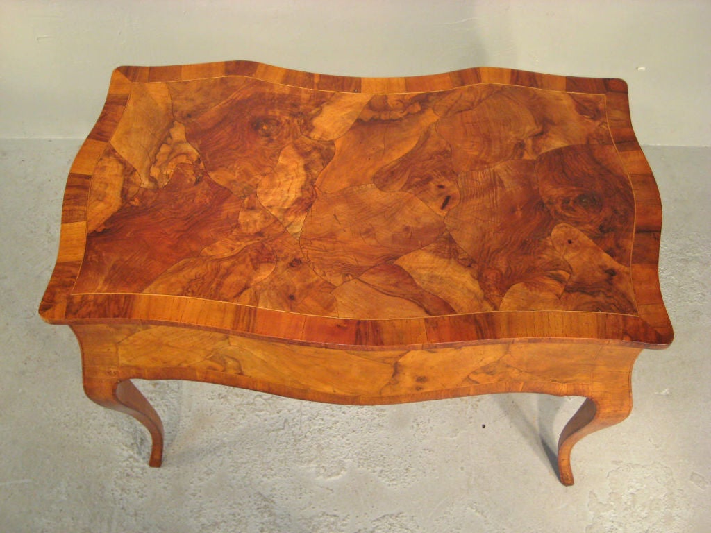 Italian Olive Wood Desk 3