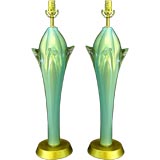 Pair of Murano Glass Lamps