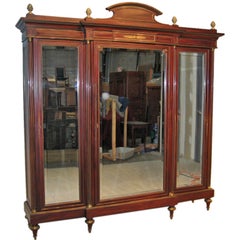 Antique French Mahogany Armoire