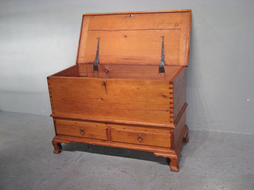 19th Century American Chippendale Blanket Chest