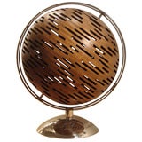 Retro Handcrafted Wood Globe