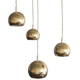Brass Globe Four Tier Cascading Light