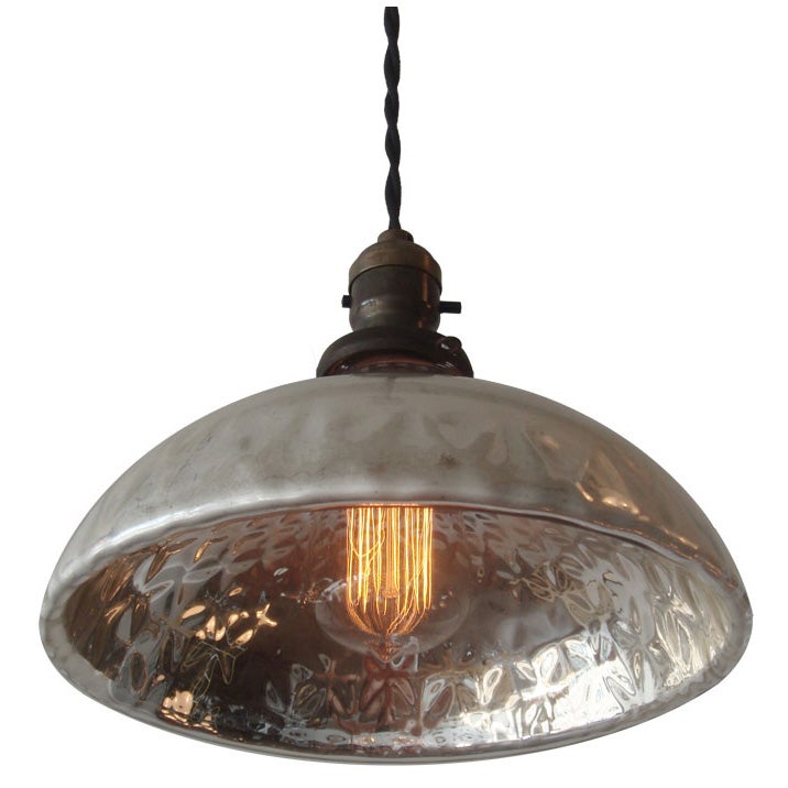 Mercury Glass Pendant Light