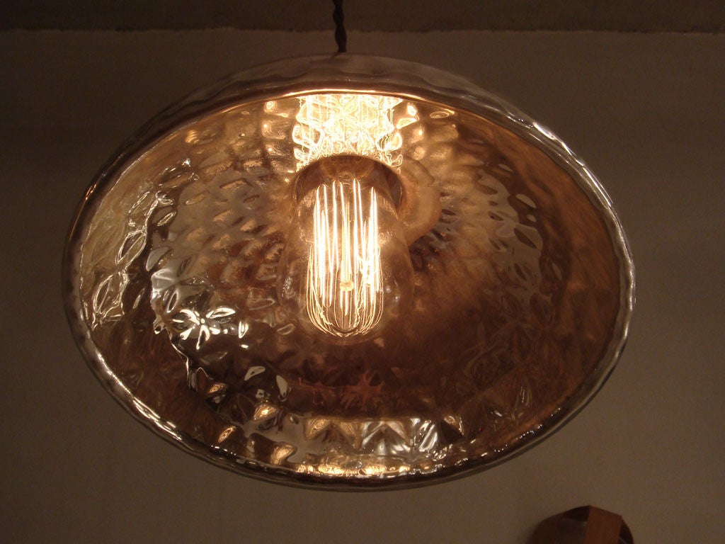20th Century Mercury Glass Pendant Light