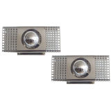 Pair of Perforated Metal Sconces