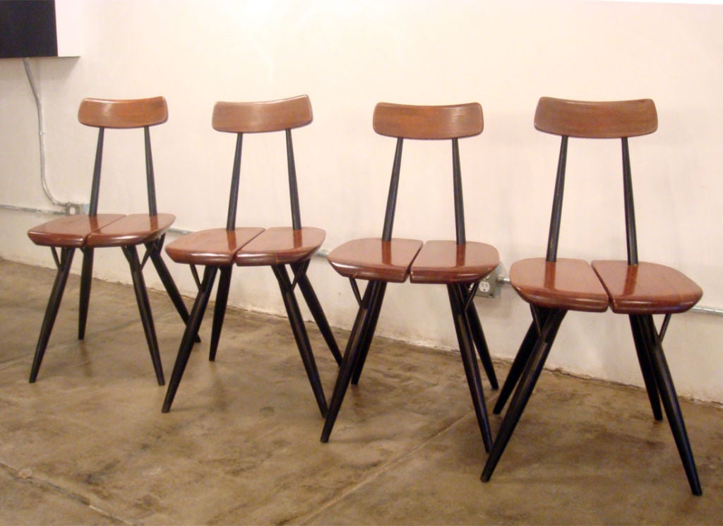 Wood Ilmari Tapiovaara Pirkka Table and Chairs