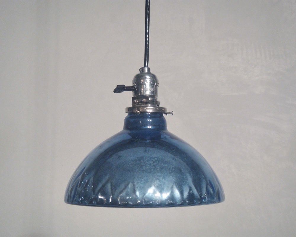 blue pendant lights
