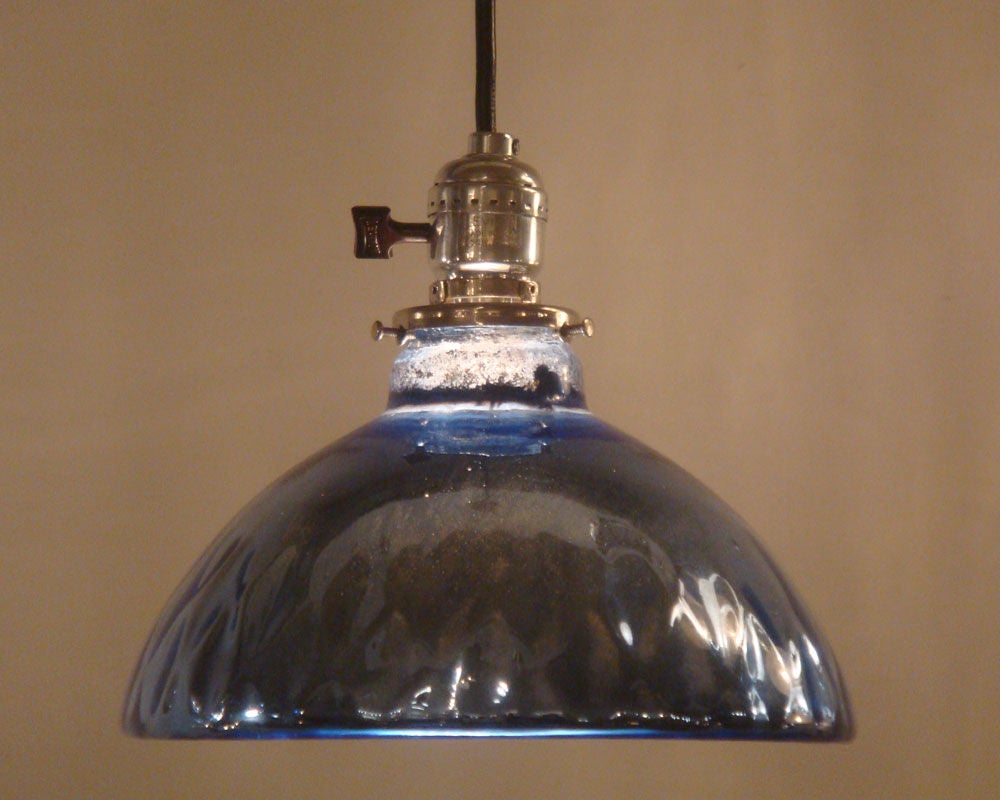 blue pendant lighting