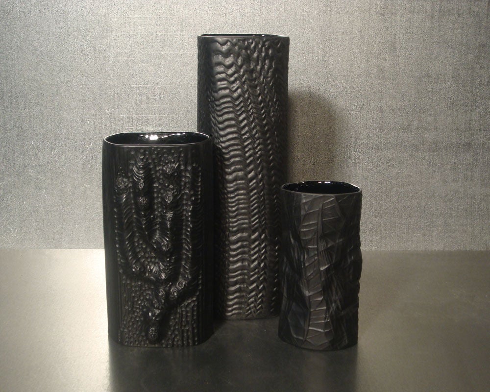 Martin Freyer designed vases for Rosenthal of Germany<br />
various topographies<br />
tall: 12