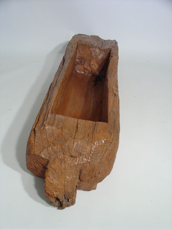 Carved Wood Trough 3