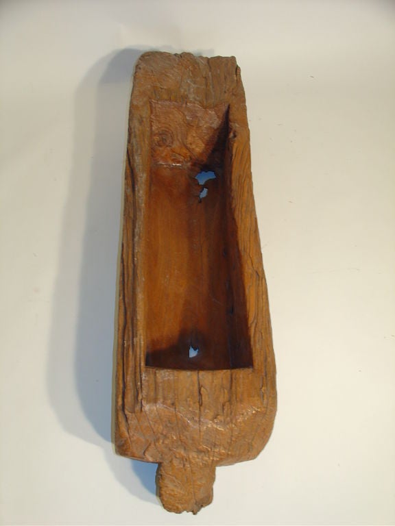 Carved Wood Trough 2