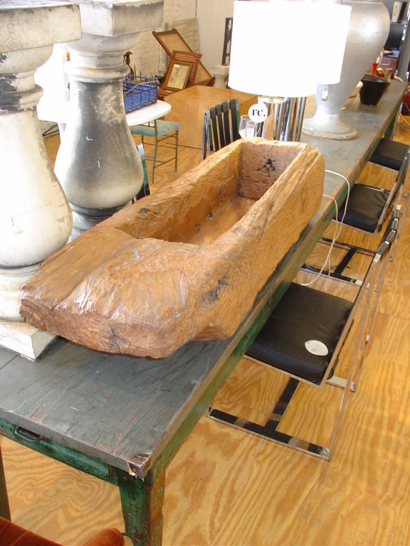 Carved Wood Trough 4