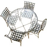 Used Brown Jordan Garden Table and Chairs