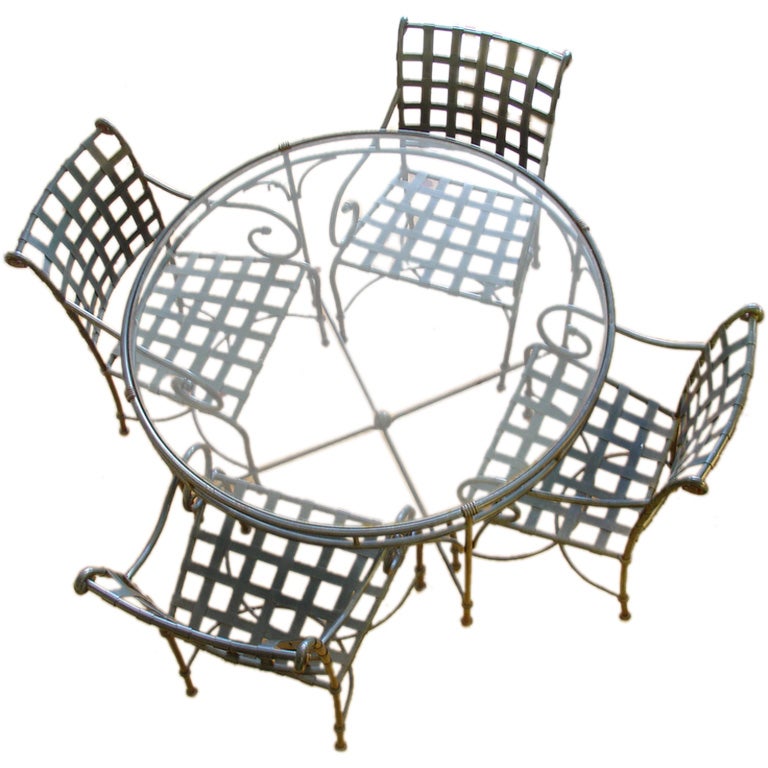 Brown Jordan Garden Table and Chairs at 1stDibs