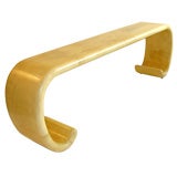 Goatskin Console in the manner of Karl Springer