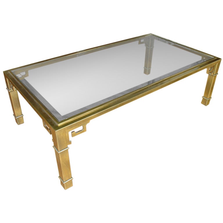 Mastercraft Brass Asian Coffee Table