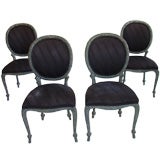 Set of Four Italian Rope Dining Chairs