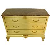 Unique Brass Chest of Drawers with Brass Claw and Ball Foot Legs