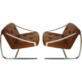 Pair of Charles Gibiterra Plaza Club Chairs for Knoll