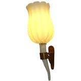 Tulip Shaped Murano Sconce