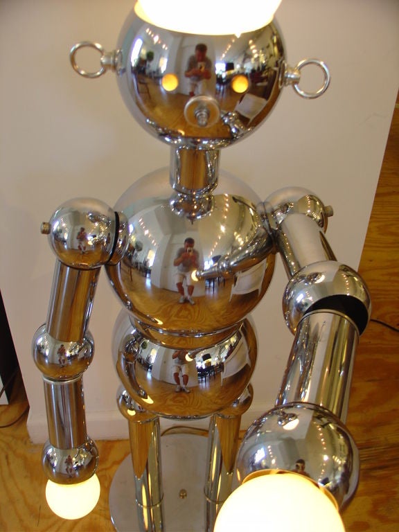 Torino  Chrome Robot Light 1