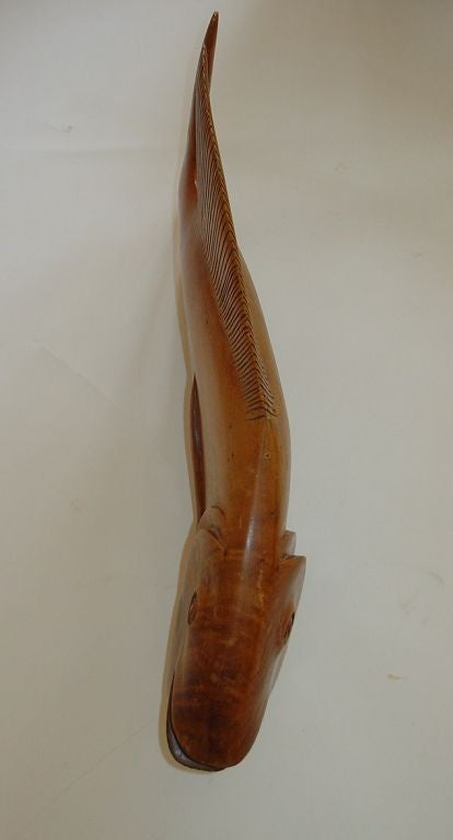 Fisch-Skulptur aus Holz 3