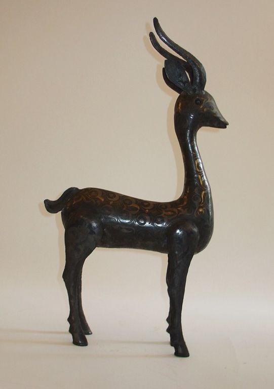 metal deer sculpture for sale
