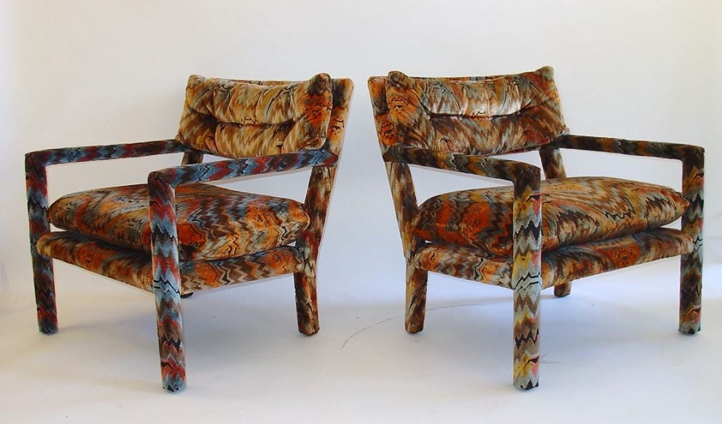 Pair of Milo Baughman Parsons Chairs 1