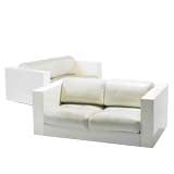 settees, pair by Massimo Vignelli