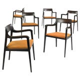 Riemerschmid chairs model 4797, set of six by Edward Wormley