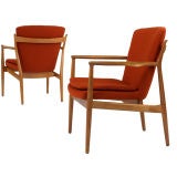 pair of Delegate's armchairs from the Michigan Consolidated Gas Company, Detroit by Finn Juhl