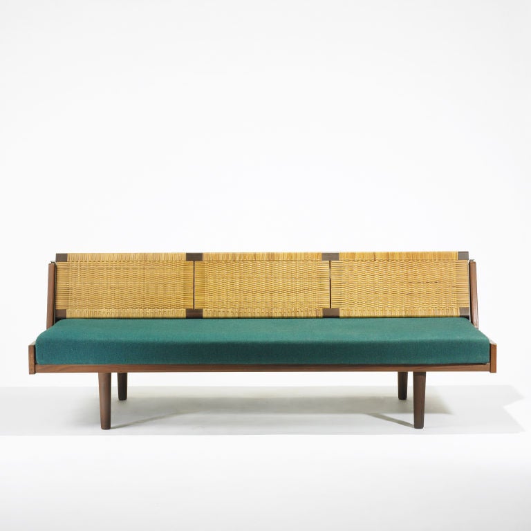 Teak adjustable back sofa, model GE7 by Hans Wegner