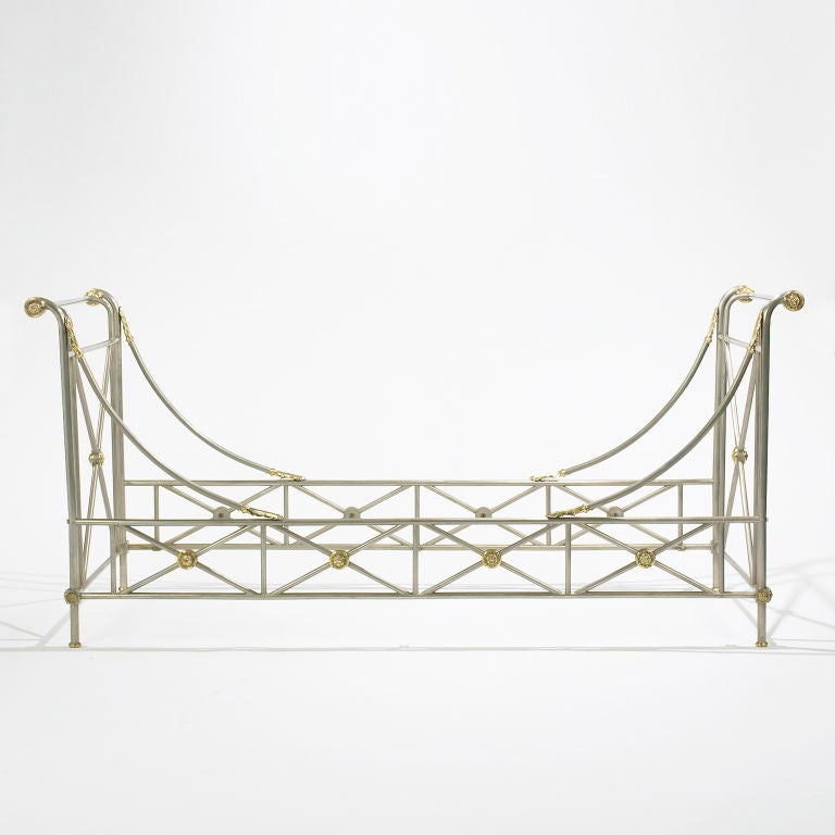 campaign bed by Maison Jansen