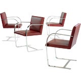 Brno chairs, set of four by Ludwig Mies van der Rohe