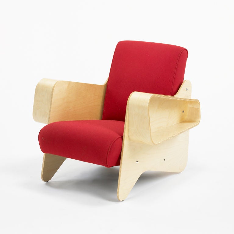 Stamped signature to frame: [Isokon Plus Windmill Furniture Designed By Marcel Breuer].