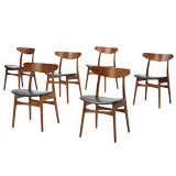 chairs, set of six by Hans Wegner chairs, set of six by Hans Wegner