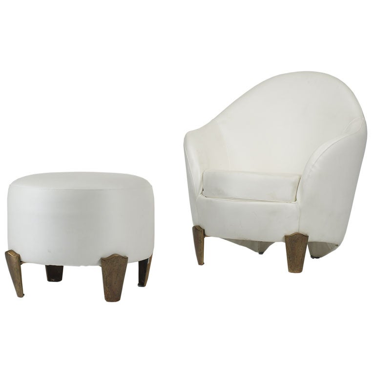 Koala chair and ottoman by Elizabeth Garouste and Mattia at 1stDibs