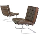 Tugendhat chairs, pair by Mies van der Rohe