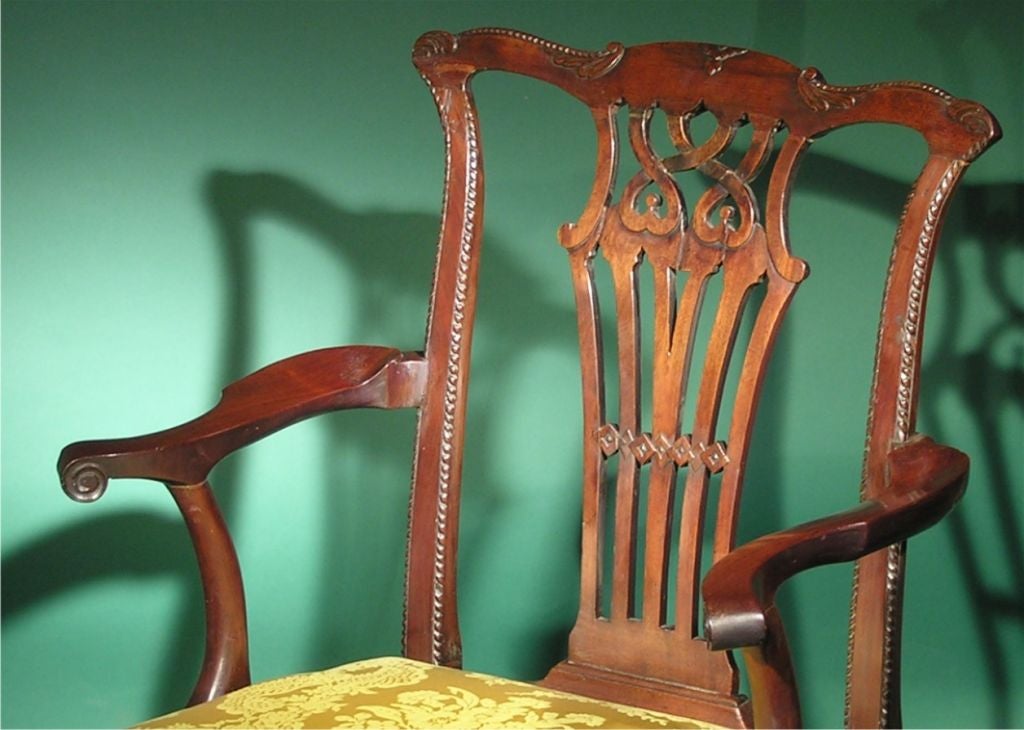 CHIPPENDALE ARM CHAIR