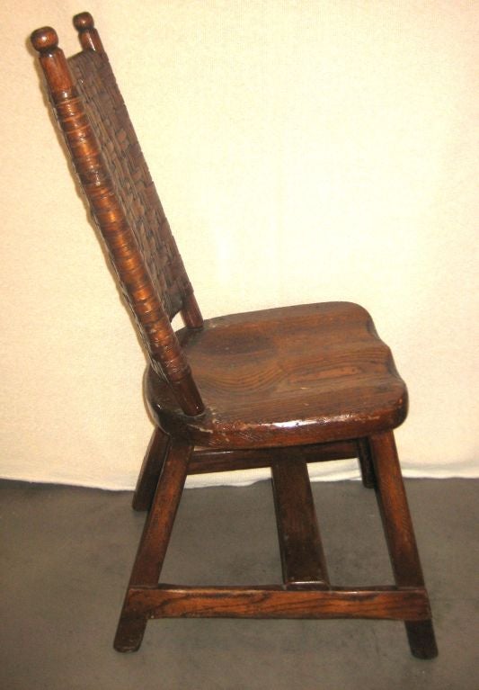 20th Century Set of four Old Hickory side chairs For Sale