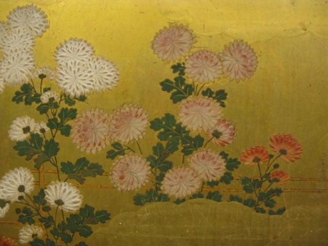 Small Two Panel Japanese Screen - 17th Century 2