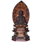 Late 17th/E. 18th c. Japanese seated Buddha sculpture