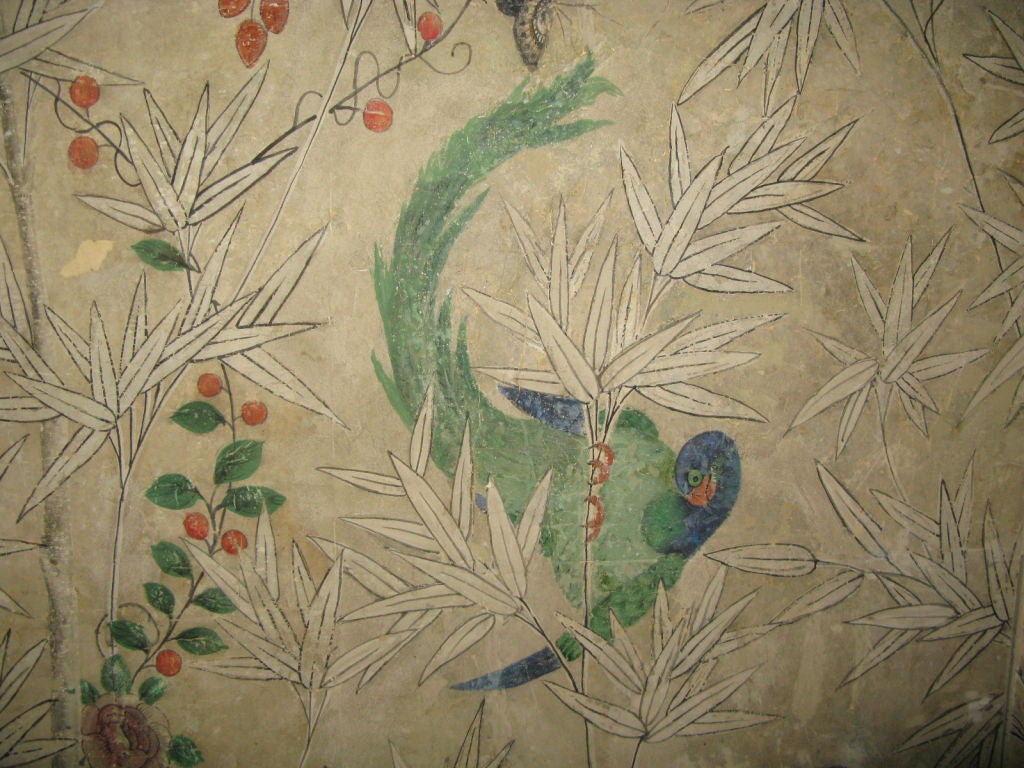 18th Century and Earlier 18th Century Chinese Wallpaper Screen