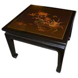 Lacquer table with 19th century Japanese top