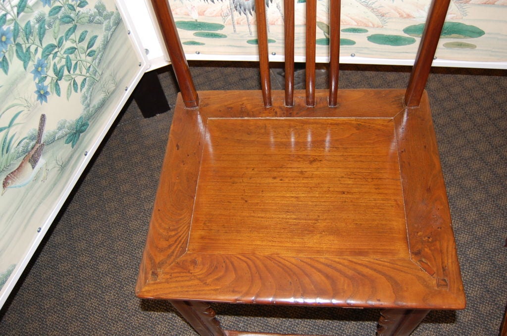 Pair of 18th Century Chinese Wooden Side Chairs In Good Condition For Sale In New York, NY