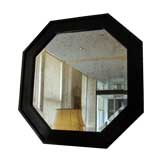 Octagonal mirror with lacquer frame