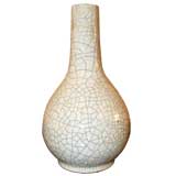 Chinese 19th Century Crackleware White Vase