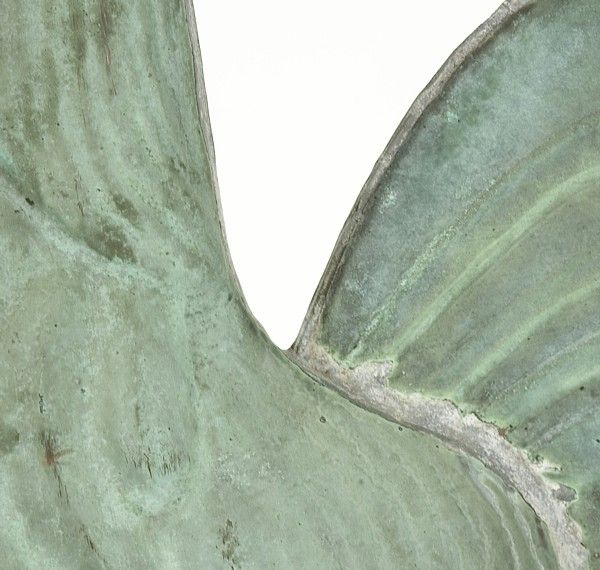 ROOSTER WEATHERVANE WITH EXCELLENT VERDIGRIS SURFACE 2