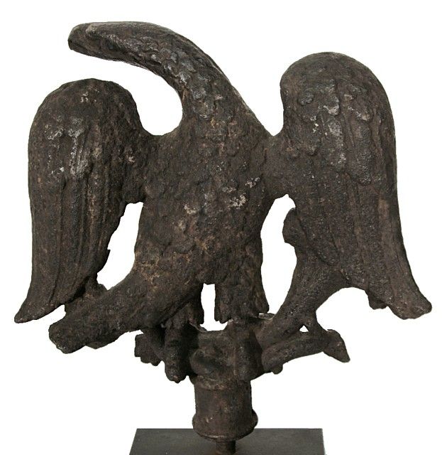 CAST IRON EAGLE, A BOOK PRESS COUNTERWEIGHT, MADE IN PHILADELPHIA, CIRCA 1813:<br />
<br />
The Columbian Printing Press had a solid, cast iron, neoclassical eagle as a counter weight.  It balanced on the lever, which was in the form of serpent. 